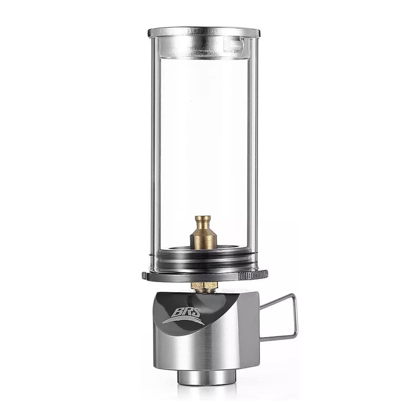 BRS Outdoor Gas Lantern Dreamlike Candle Lamp Portable Tent Lantern Glass Mantle Lantern (BRS-55 1pc) - Image 1